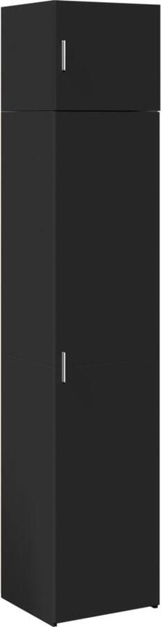 VidaXL Opbergkast smal 45x42 5x225 cm bewerkt hout zwart