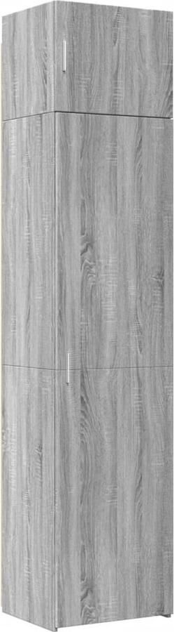 VidaXL Opbergkast smal 50x42 5x225 cm bewerkt hout grijs sonoma eiken