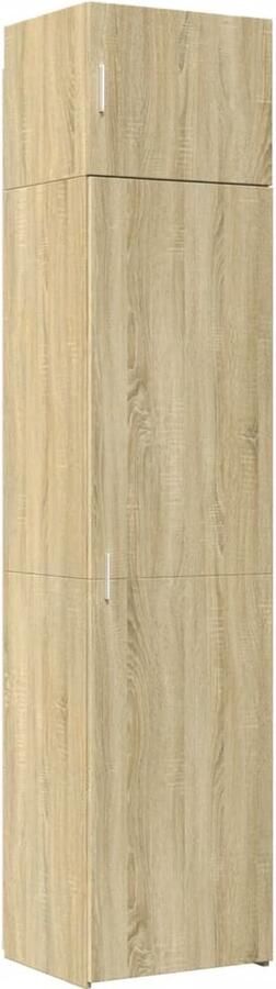 VidaXL Opbergkast smal 50x42 5x225 cm bewerkt hout sonoma eikenkleurig - Foto 2