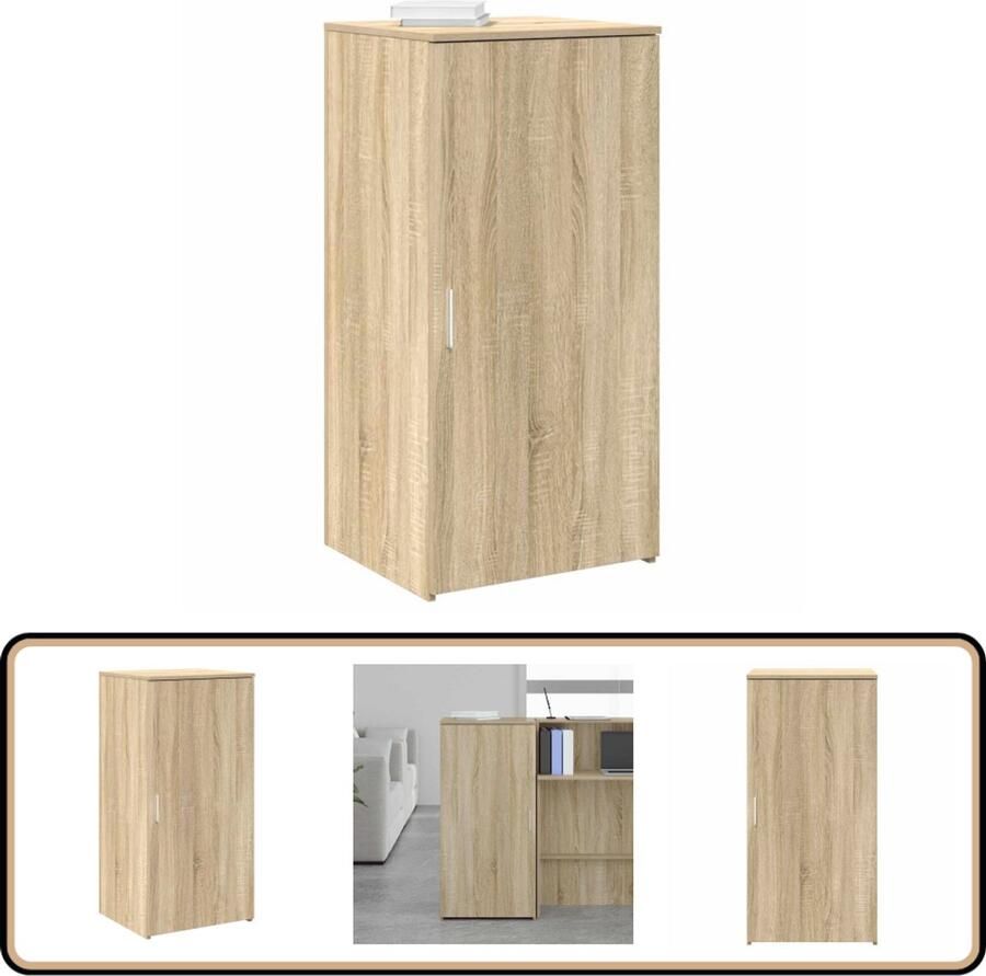 VidaXL Opbergkast Sonoma Eiken 103 5 cm hoog Opbergkast Opbergkasten Kast Dressoirkast