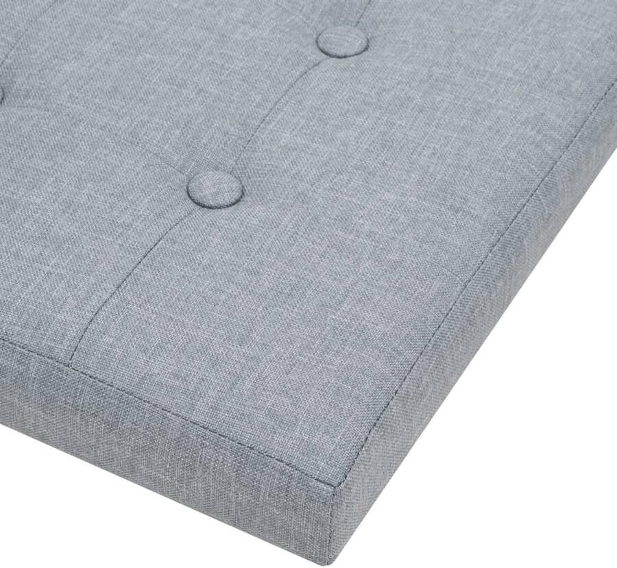 VidaXL Opbergkruk Inklapbaar Lichtgrijs 38x38x38cm Opslagkruk Kunstlinnen Kruk Klapbank Multifunctionele Bank Opbergmeubel Decoratieve Kruk Zithoek Oplossing Kleine Tafel Grijs Meubilair - Foto 2