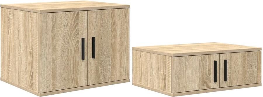 VidaXL Opbergkast in Sonoma Eik 118x41x40 cm Gemaakt van Geengineerd Hout - Foto 2