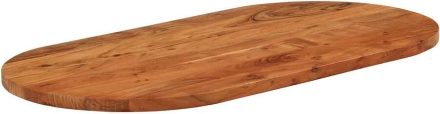VidaXL Ovaal Tafelblad 120x60 cm Acaciahout Houten Tafelblad Eettafelblad Acaciablad Ovale Tafel Vintage Tafel
