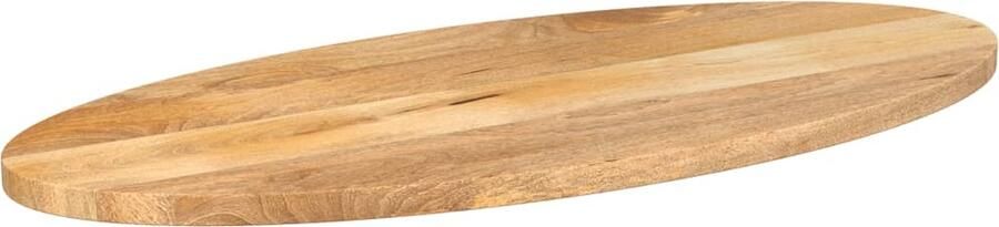 VidaXL Tafelblad Ovaal 90x40x2 5 cm Mangohout Mangohouten Tafelblad Vervangen Oval Tafellab Rustic Design Vintage Tafelblad