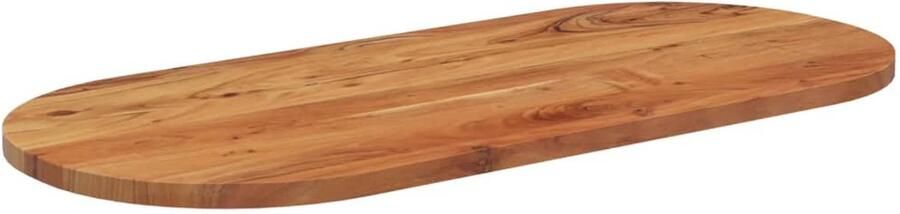 VidaXL Ovaal Tafelblad 90x40 cm Massief Acaciahout Houten Tafelblad Oval Tafellaag Acacia Hout Eetkamertafel Salontafel