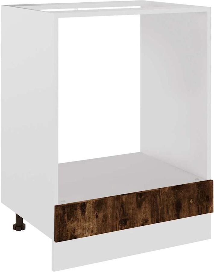 VidaXL Ovenkast Lyon 60x46x81 5 cm bewerkt hout gerookt eikenkleurig - Foto 3