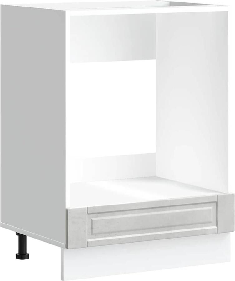 VIDAXL Ovenkast "Porto" bewerkt hout betongrijs