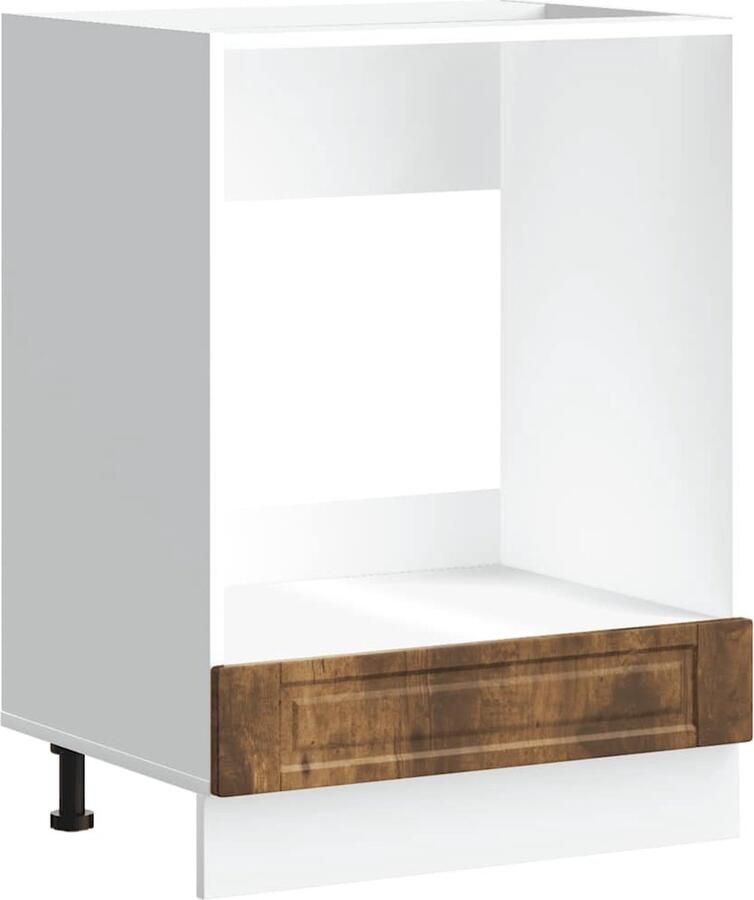 VIDAXL Ovenkast "Porto" bewerkt hout gerookt eikenkleurig