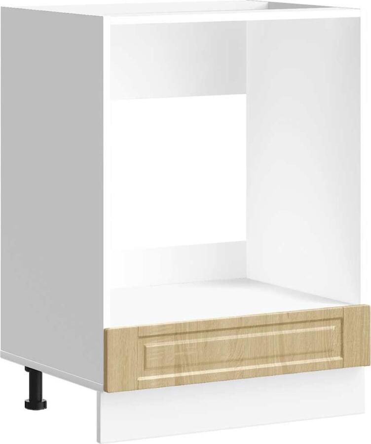 VIDAXL Ovenkast "Porto" bewerkt hout sonoma eikenkleurig