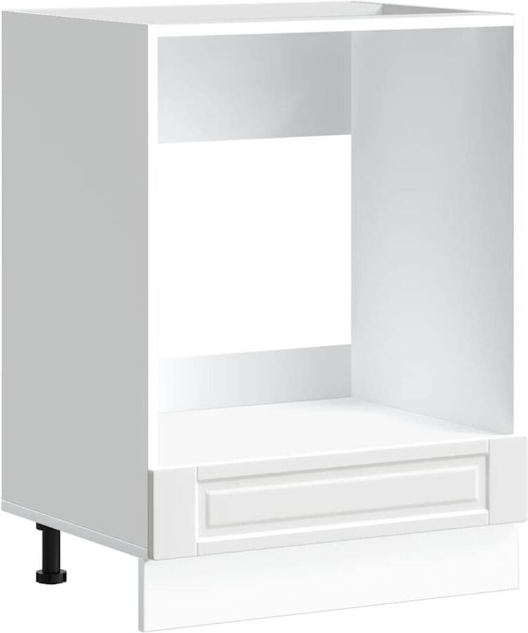 VIDAXL Ovenkast "Porto" bewerkt hout wit