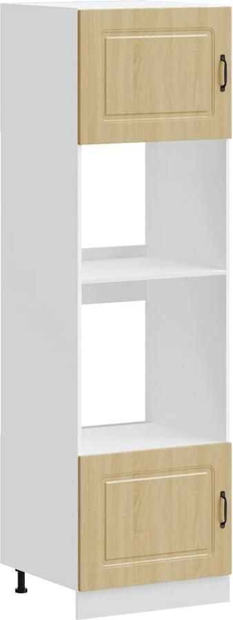 VidaXL Ovenkasten Lucca Sonoma eiken 2 stuks