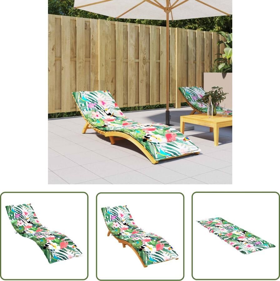 The Living Store Ligbedkussen Oxford stof 200 x 70 x 4 cm Schuimvezel Anti-slipontwerp Ligbedkussen Oxford Stof Loungekussen Tuinstoel Balkondecoratie