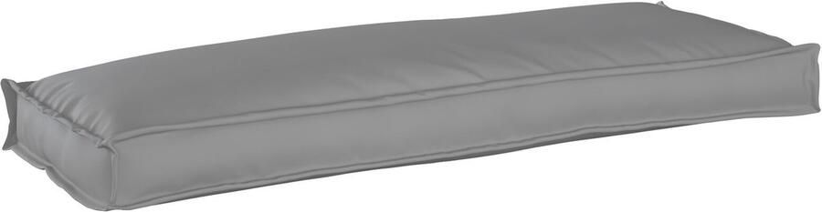 VidaXL Buiten Kussen Grijs Polyester 110 x 40 x 8 cm Bank Kussen
