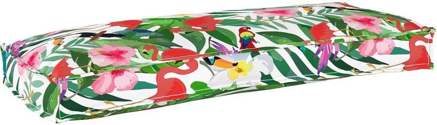 VidaXL Pallet Kussens voor Bank 2 stuks Tropisch Junglegevoel 100x40x8 cm Oxford Stof - Foto 2