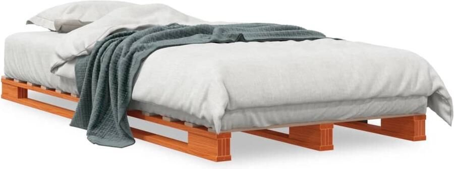 VidaXL -Palletbed-massief-grenenhout-wasbruin-90x200-cm - Foto 2