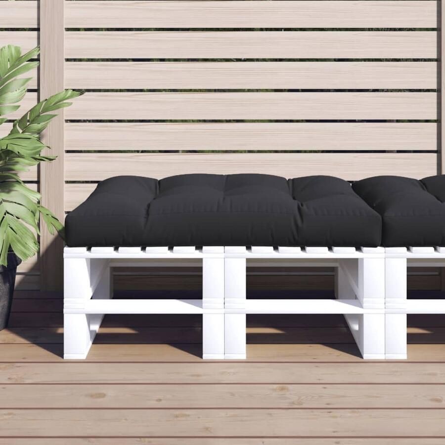 VidaXL Palletkussen 120x80x12 cm Zwart Palletkussentjes Buitenaankleding Tuinkussens Loungekussens Zitzakken Outdoordecoratie Patio Accessoires - Foto 2
