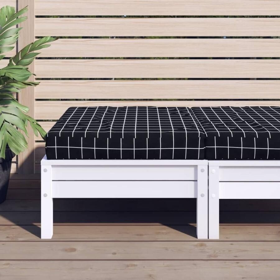 VidaXL Palletkussen 60x60x8 cm Oxford Stof Zwart Palletkussentje Buitentuintjeset Lounge Set Tuinkussen Zitzak Outdoordecoratie Patio Meubilair Garden Furniture - Foto 2