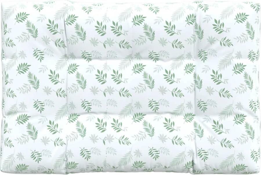 VidaXL Palletkussen Bladpatroon 120x80x12 cm Palletkussentje Tuinstoel Tuinkussen Outdoordecoratie Patiokussen Lounge Kussen Zitzak - Foto 2