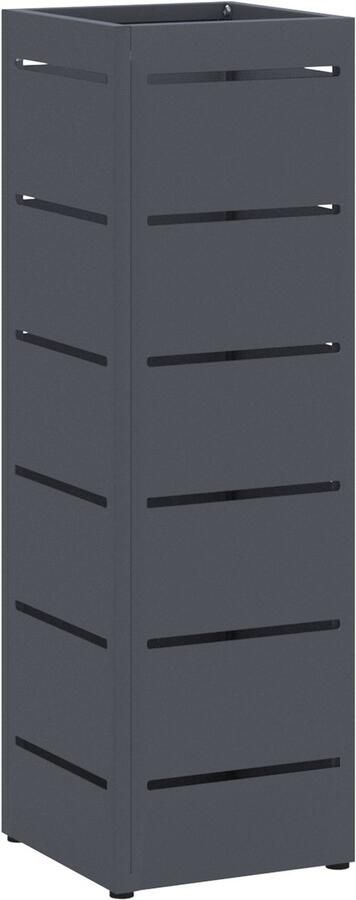 VidaXL Paraplubak Anthraciet Metaal Middelgroot Decoratieve Inzetstukken