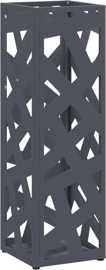 VidaXL Paraplubak Anthraciet Metaal Middelgroot Duurzaam Paraplubak