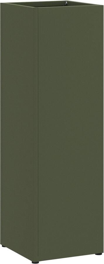 VidaXL Paraplubak Olijfgroen Metaal Medium Opslag Paraplubak