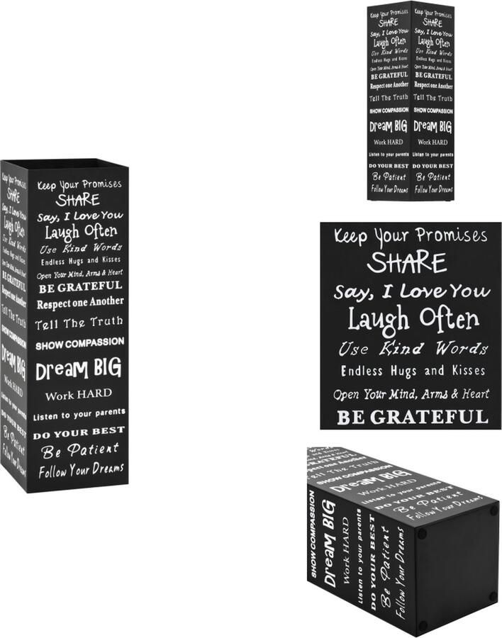 VidaXL Parapluhouder Zwart gepoedercoat staal 15.5 x 15.5 x 48.5 cm met verwijderbaar druppelblad Paraplubakhouder