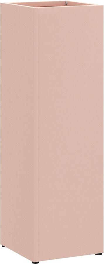 VidaXL Paraplubak Roze Metaal Standaard Paraplubak Rechthoekig