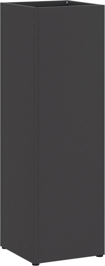 VidaXL Paraplubak Zwart Metaal Compact Minimalistisch Paraplubak