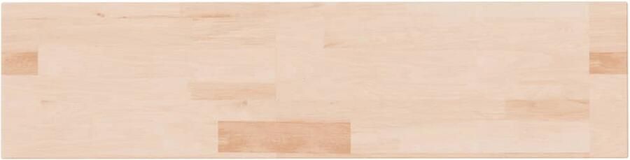 VidaXL Plank 80x20x2 5 cm onbehandeld massief eikenhout Plank Planken Wandplank Opslagplank