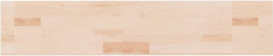 VidaXL Plank 100x20x2 5 cm onbehandeld massief eikenhout Plank Planken Wandplank Opslagplank
