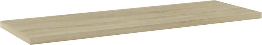 The Living Store Wandschappen 4 st 60x20x1 5 cm spaanplaat sonoma eikenkleurig Wandplanken Opbergplank Spaanplaat Sonomaplank Kasten Set