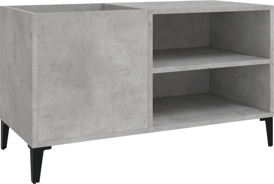 VidaXL Platenkast 85x38x48 cm bewerkt hout betongrijs - Foto 3