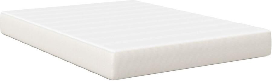 VidaXL Pocket Spring Matras Crème Medium 160x200x20 cm Stof