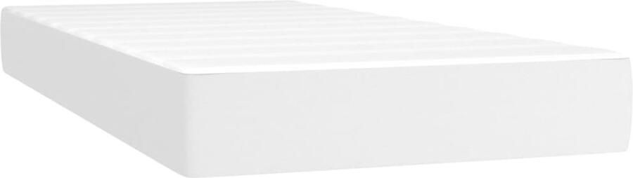 The Living Store Matras Pocketvering 100 x 200 x 20 cm Kunstleer Duurzaam Pocketveren en schuim Pocketvering Matras Kunstleder Matras 100x200 Medium Hard Matras Anti Allergisch Matras - Foto 2