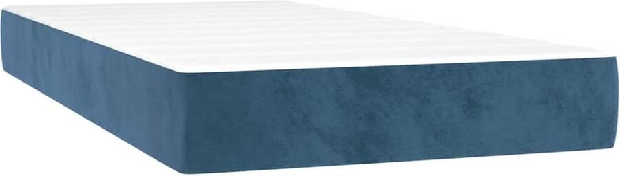 VidaXL Pocketveringmatras 100x210x20 cm Fluweel Pocketveringmatras Pocketveringmatrassen Matras Pocketvering Matras