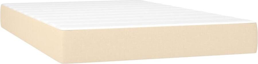 VidaXL Pocketveringmatras 120x200x20 cm crèmekleurig Pocketveringmatras Matras Slaapcomfort Comfortabele Matras Medium Hard Creme Kleur Tweepersoons Matras