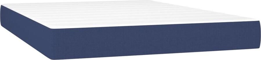 VidaXL Pocketveringmatras 140x200x20 cm Blauw Pocketveringmatras Matras Tweepersoonsmatras Slaapcomfort Goede Nachtrust Zacht Matras Stevige Matras Anti Allergisch Matras Blauwe Matras