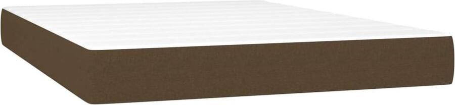 VidaXL Pocketveringmatras 140x200x20 cm Bruin Pocketveringmatras Kingsize Matras 140x200 Medium Hard Matras Duurzaam Matras Anti Allergie Matras
