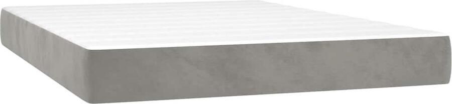 VidaXL Pocketveringmatras 140x220 cm Fluweel Pocketveringmatras Pocketveringmatrassen Matras Pocketvering Matras