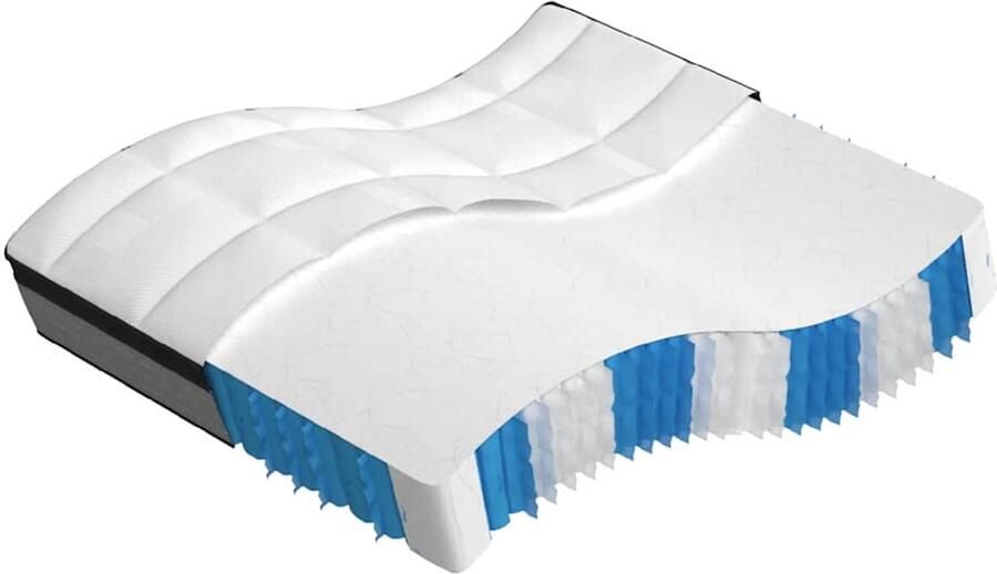 The Living Store Pocketveringmatras middelhard-plus 180x200 cm Pocketveringmatras Pocketveringmatrassen Matras Pocketvering Matras Pocketveren - Foto 2