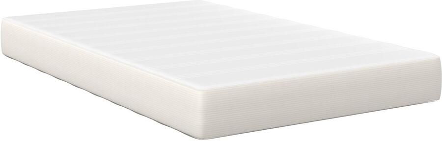 VidaXL Pocket Spring Matras Crème Medium 120x200x20 cm Stof