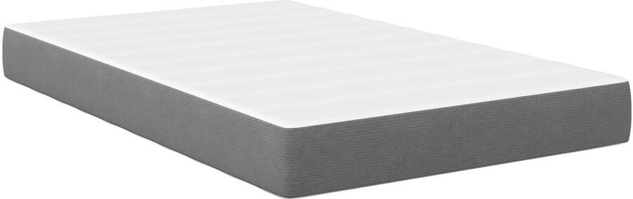 VidaXL Pocket Spring Matras Lichtgrijs Medium 120x200x20 cm Stof