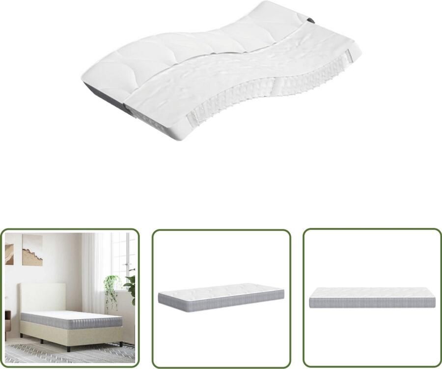 The Living Store Pocketveringmatras middelhard 120x200 cm Pocketveringmatras Pocketveringmatrassen Matras Pocketvering Matras Pocketveren