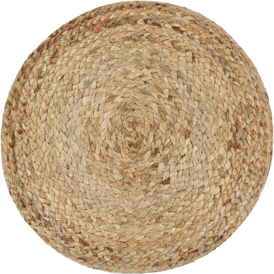 VidaXL Poef Handgemaakt Jute 40x45 cm Groen Poef Jute Poef Handgemaakte Poef Zitkussen Vloerzeil Woondecoratie Livingdecoratie Groene Poef Ovale Poef Relaxstoel