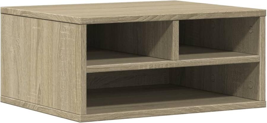 VidaXL Printerkastje Printerkastjes Bureau Organizer Bureau Organiser Printerkastje 49x40x22 5 cm bewerkt hout sonoma eikenkleurig
