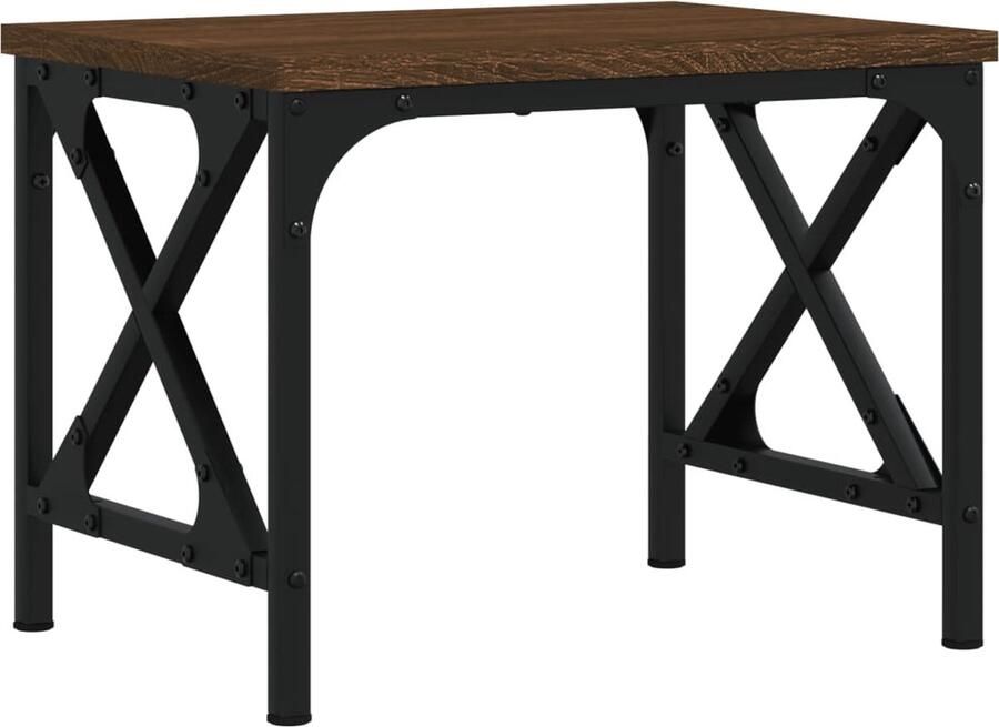 VidaXL Printerstandaard 40x30x31 cm bewerkt hout bruin eikenkleur