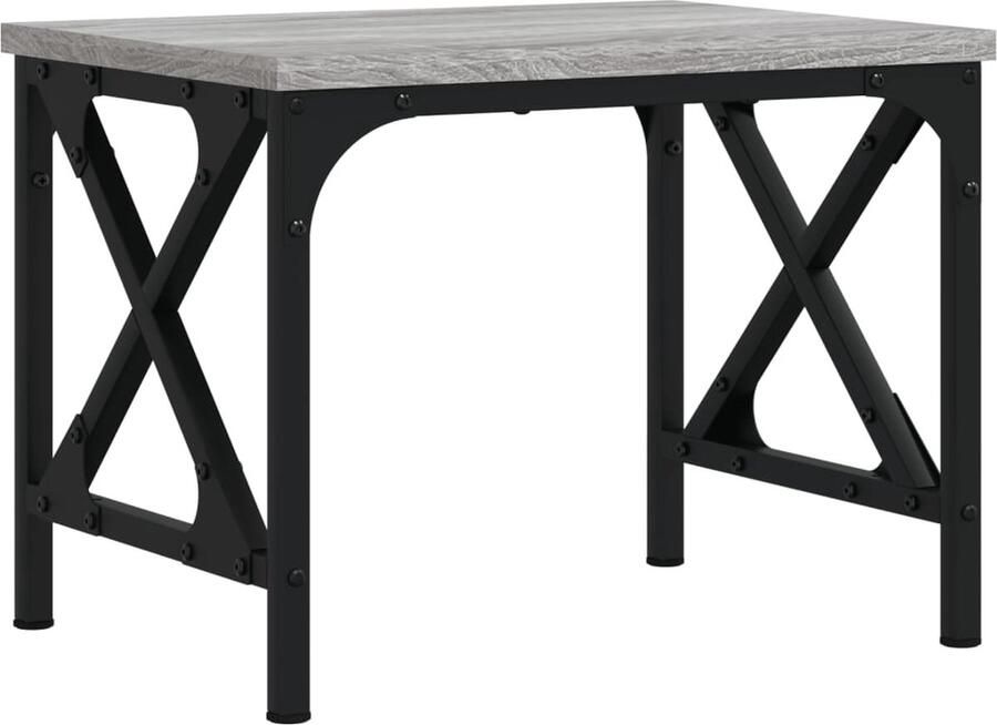 VidaXL Printerstandaard 40x30x31 cm bewerkt hout grijs sonoma eiken - Foto 2