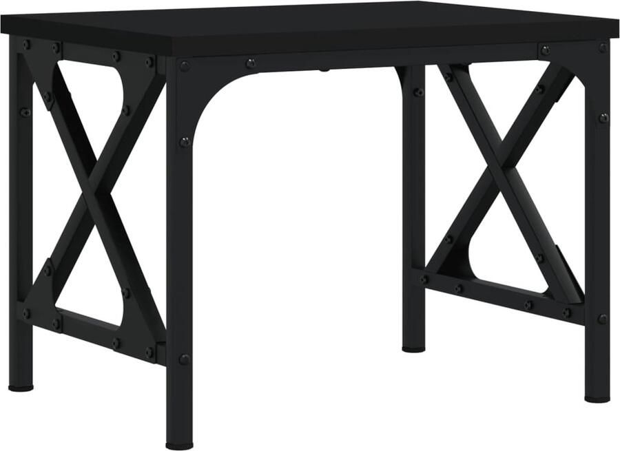 VidaXL Printerstandaard 40x30x31 cm bewerkt hout zwart