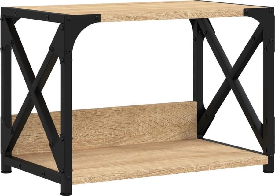 VidaXL Printerstandaard 44x26x31 5 cm bewerkt hout sonoma eikenkleurig