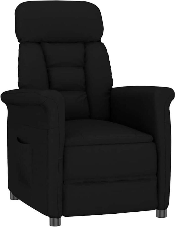 VidaXL Recliner Stoel Zwart 70.5 x 96.5 x 95 cm Kunstleer